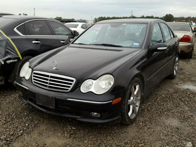 WDBRF52H17A956662 - 2007 MERCEDES-BENZ C 230 BLACK photo 2