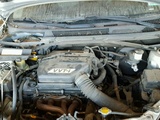 JTEGD20V740001187 - 2004 TOYOTA RAV4 SILVER photo 7