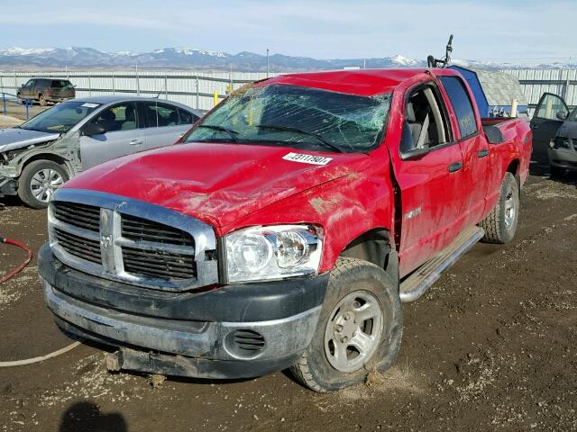 1D7HU18N48S606971 - 2008 DODGE RAM 1500 RED photo 2