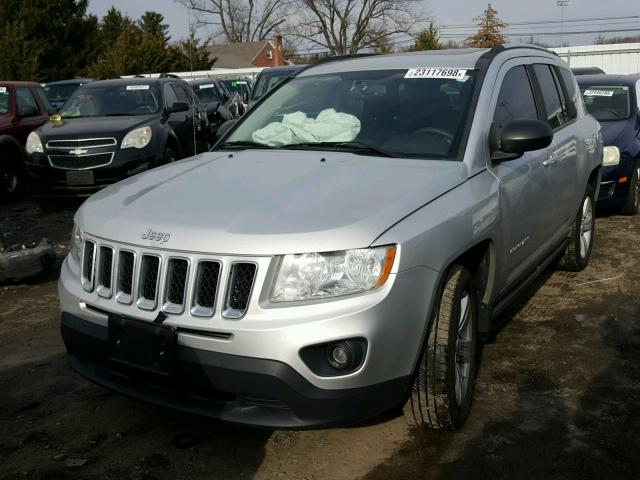 1J4NF1FB9BD136409 - 2011 JEEP COMPASS SP SILVER photo 2