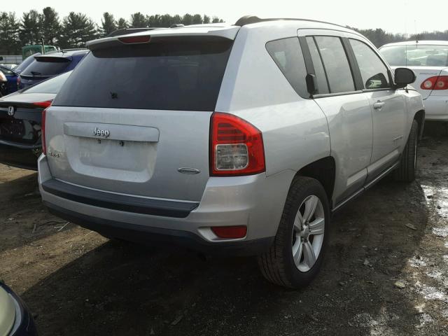 1J4NF1FB9BD136409 - 2011 JEEP COMPASS SP SILVER photo 4