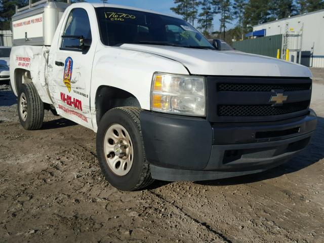 1GCEC14X49Z225105 - 2009 CHEVROLET SILVERADO WHITE photo 1