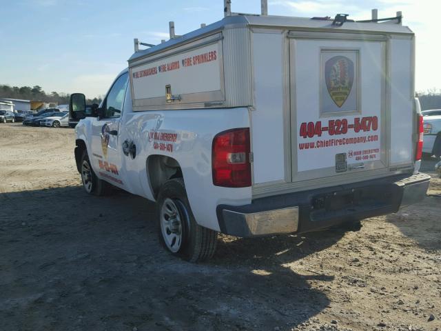 1GCEC14X49Z225105 - 2009 CHEVROLET SILVERADO WHITE photo 3