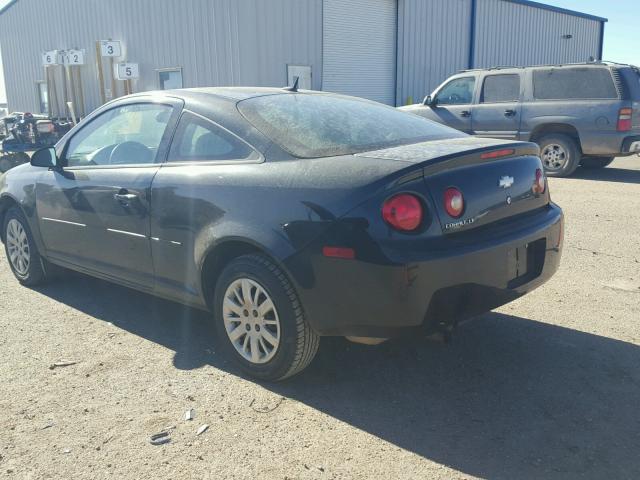 1G1AD1F57A7181407 - 2010 CHEVROLET COBALT 1LT BLACK photo 3