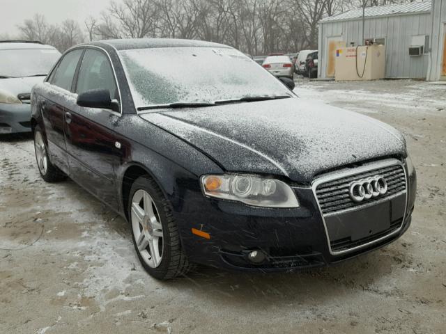 WAUDF78E37A093025 - 2007 AUDI A4 2.0T QU BLACK photo 1