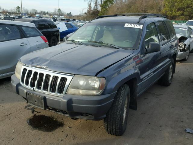 1J4GX48S93C536952 - 2003 JEEP GRAND CHER BLUE photo 2