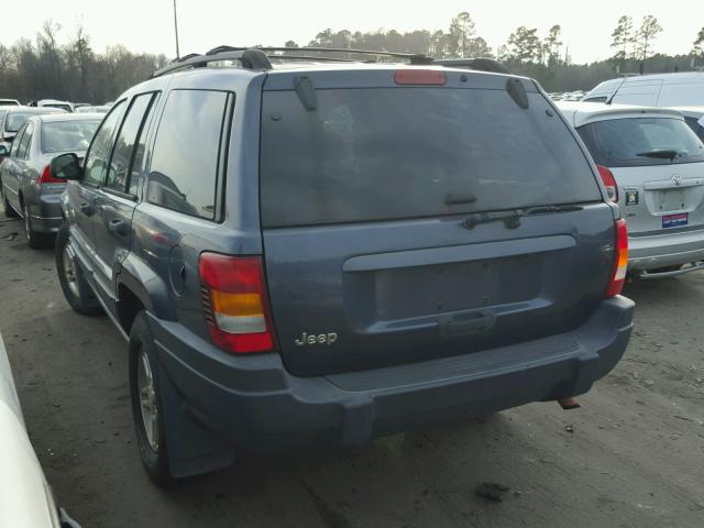 1J4GX48S93C536952 - 2003 JEEP GRAND CHER BLUE photo 3