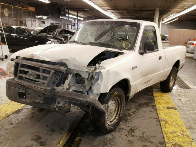 1FTYR10DX5PA35502 - 2005 FORD RANGER WHITE photo 2