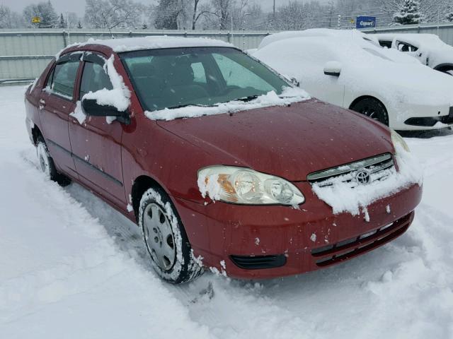 2T1BR32EX3C048107 - 2003 TOYOTA COROLLA CE MAROON photo 1