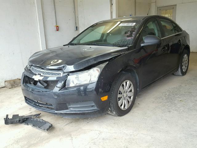 1G1PC5SH6B7199533 - 2011 CHEVROLET CRUZE LS BLACK photo 2