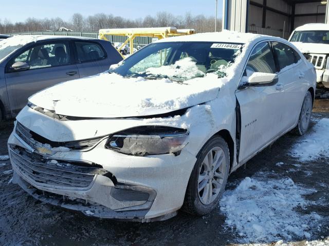 1G1ZE5ST3GF234727 - 2016 CHEVROLET MALIBU LT WHITE photo 2