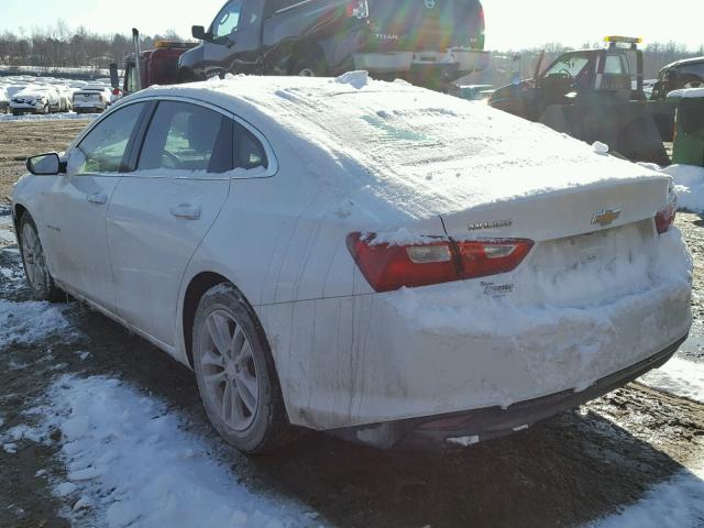 1G1ZE5ST3GF234727 - 2016 CHEVROLET MALIBU LT WHITE photo 3