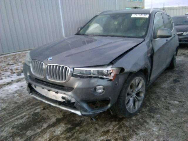 5UXWX9C58G0D92657 - 2016 BMW X3 XDRIVE2 Серый фото 2