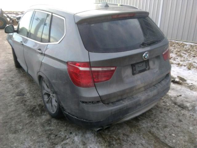 5UXWX9C58G0D92657 - 2016 BMW X3 XDRIVE2 GRAY photo 3