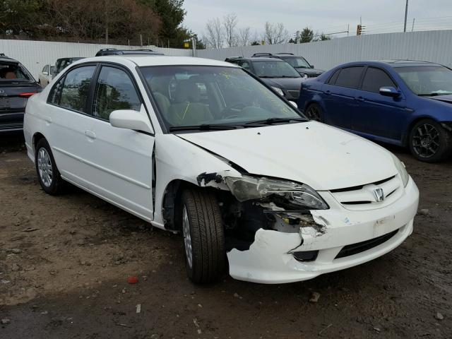 2HGES16544H620703 - 2004 HONDA CIVIC LX WHITE photo 1