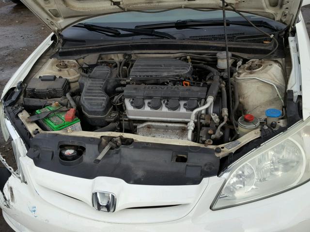 2HGES16544H620703 - 2004 HONDA CIVIC LX WHITE photo 7