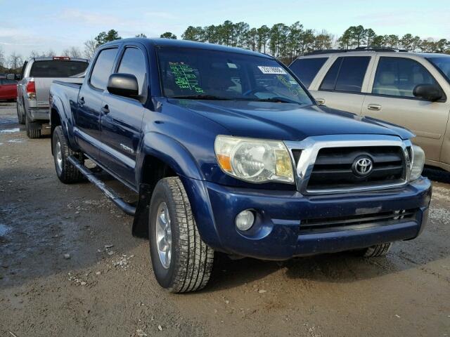 5TEKU72N75Z015794 - 2005 TOYOTA TACOMA DOU BLUE photo 1