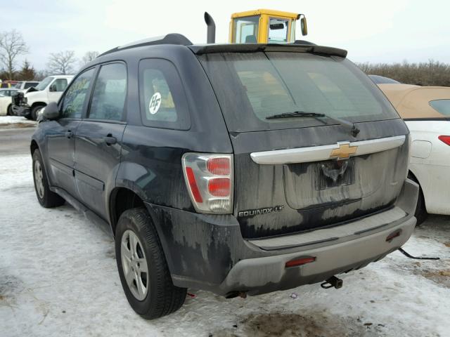 2CNDL23FX66151590 - 2006 CHEVROLET EQUINOX LS BLACK photo 3