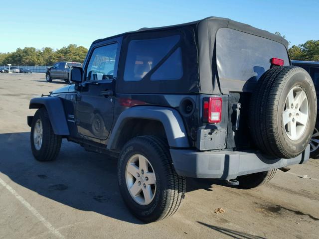 1C4AJWAG5CL203128 - 2012 JEEP WRANGLER S BLACK photo 3