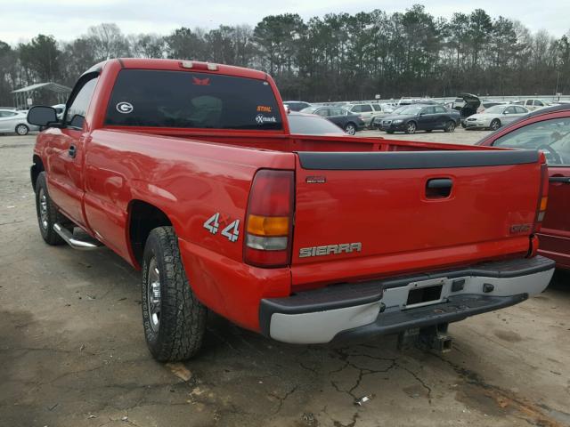 1GTEK14V43E100346 - 2003 GMC NEW SIERRA RED photo 3