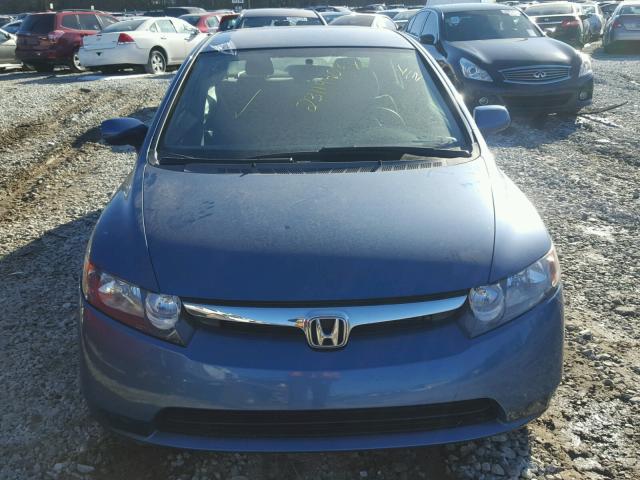 1HGFA16567L033966 - 2007 HONDA CIVIC LX BLUE photo 9