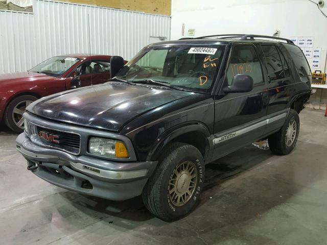 1GKDT13W2T2574501 - 1996 GMC JIMMY BLACK photo 2