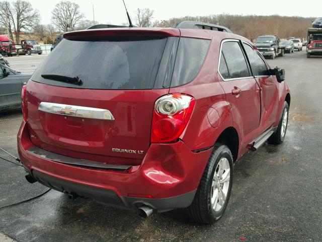 2GNFLDE59C6316674 - 2012 CHEVROLET EQUINOX LT RED photo 4