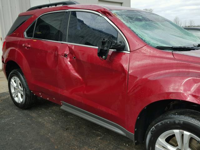 2GNFLDE59C6316674 - 2012 CHEVROLET EQUINOX LT RED photo 9