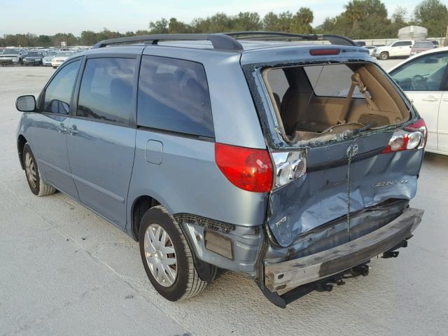 5TDZA23C86S566208 - 2006 TOYOTA SIENNA CE BLUE photo 3