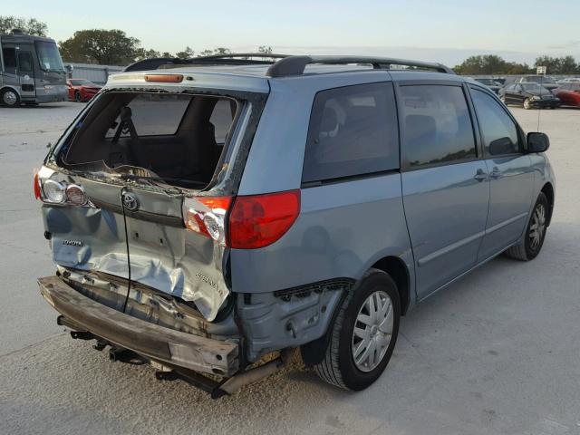 5TDZA23C86S566208 - 2006 TOYOTA SIENNA CE BLUE photo 4