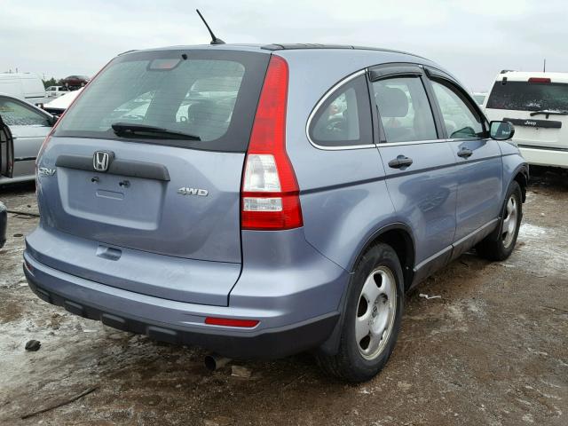 5J6RE4H33AL063683 - 2010 HONDA CR-V LX BLUE photo 4