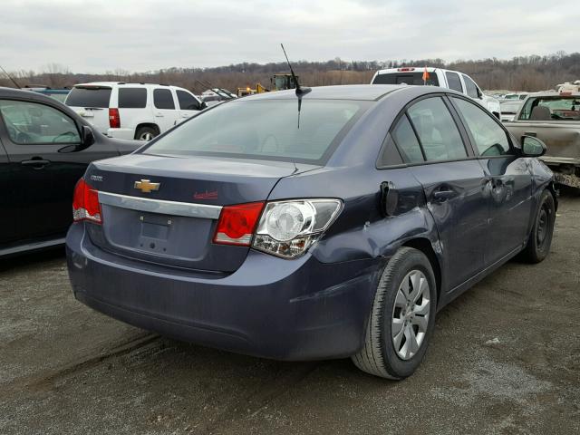 1G1PA5SH2D7261311 - 2013 CHEVROLET CRUZE LS BLUE photo 4