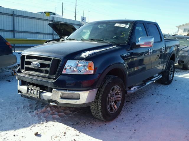 1FTPW14525FA13118 - 2005 FORD F150 SUPER BLUE photo 2