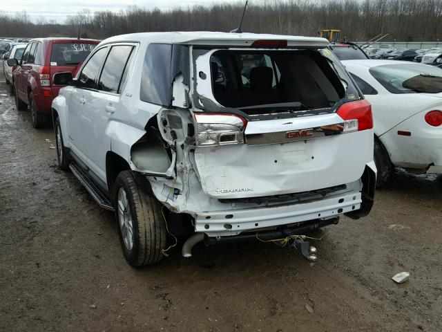 2GKALMEK5E6366519 - 2014 GMC TERRAIN SL WHITE photo 3