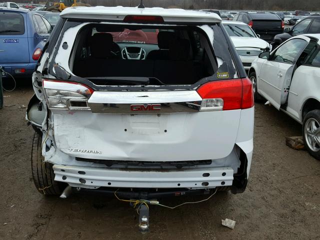 2GKALMEK5E6366519 - 2014 GMC TERRAIN SL WHITE photo 9