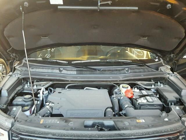 1FM5K8GT0HGD39659 - 2017 FORD EXPLORER S BLACK photo 7