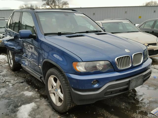 5UXFB33552LH34245 - 2002 BMW X5 4.4I BLUE photo 1