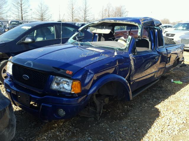 1FTYR14U33PB79674 - 2003 FORD RANGER SUP BLUE photo 2