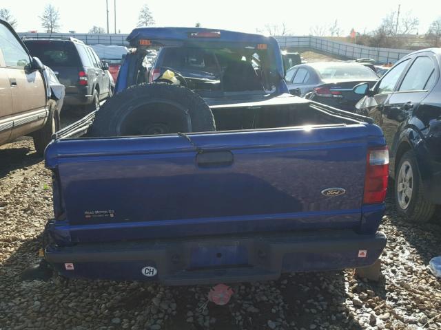 1FTYR14U33PB79674 - 2003 FORD RANGER SUP BLUE photo 6