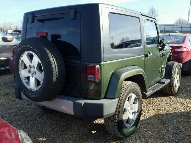 1J4FA54188L567052 - 2008 JEEP WRANGLER S 绿色 照片 4