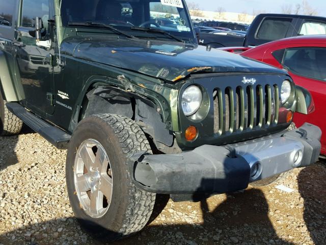 1J4FA54188L567052 - 2008 JEEP WRANGLER S 绿色 照片 9