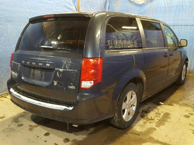 2C4RDGBG6DR740162 - 2013 DODGE GRAND CARA BLUE photo 4