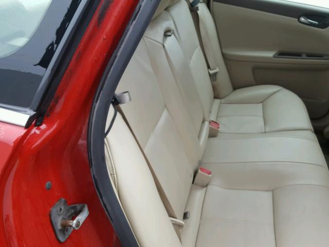 2G1WC58R879214339 - 2007 CHEVROLET IMPALA LT RED photo 6