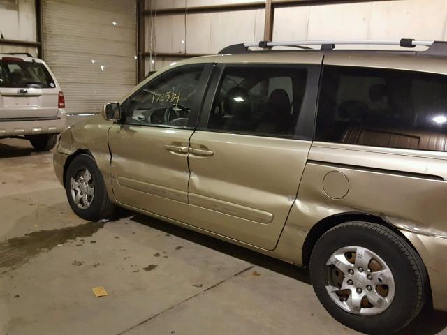 KNDMB233386220738 - 2008 KIA SEDONA EX TAN photo 9