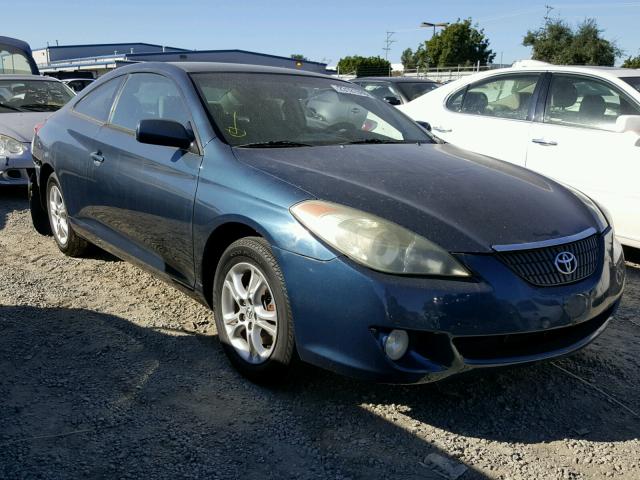 4T1CE38P04U868219 - 2004 TOYOTA CAMRY SOLA BLUE photo 1