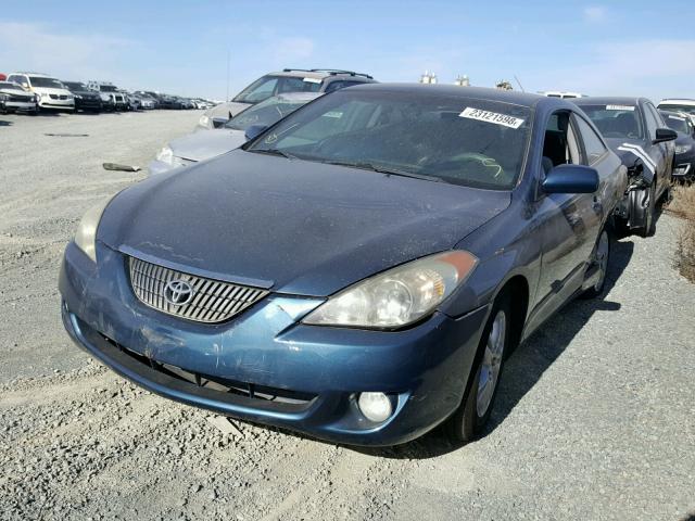 4T1CE38P04U868219 - 2004 TOYOTA CAMRY SOLA BLUE photo 2