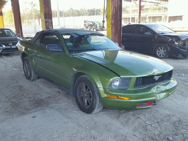 1ZVFT84NX55232330 - 2005 FORD MUSTANG GREEN photo 1