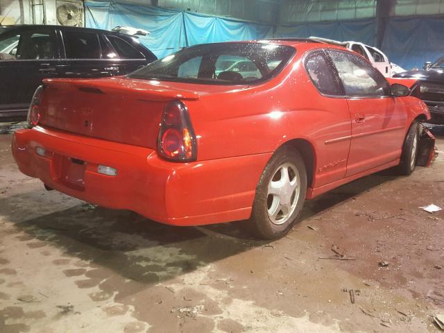 2G1WX15K119103532 - 2001 CHEVROLET MONTE CARL RED photo 4