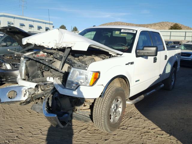 1FTFW1ET5CFC12413 - 2012 FORD F150 SUPER WHITE photo 2