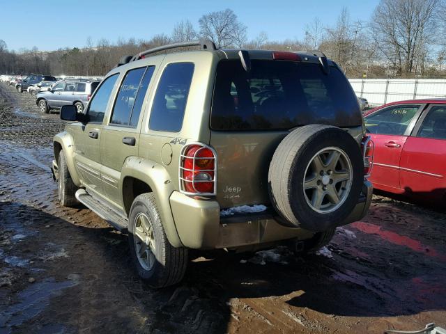 1J4GL38K82W332873 - 2002 JEEP LIBERTY RE GREEN photo 3